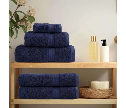 Mazgāšanas Dvieļi 10 Pcs Tumši Zils 15 X 21 Cm Kokvilna Vidaxl