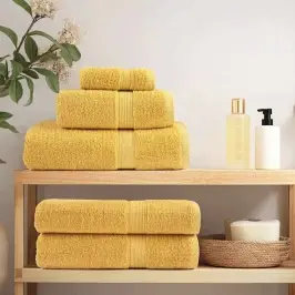 Mazgājamie Dvieļi Solund 10 Pcs Zelts Kokvilna Vidaxl