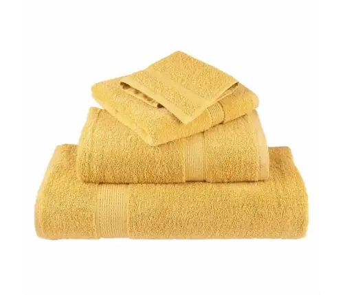 Mazgāšanas Dvieļi 10 Pcs Zelta 15 X 21 Cm Kokvilna Vidaxl