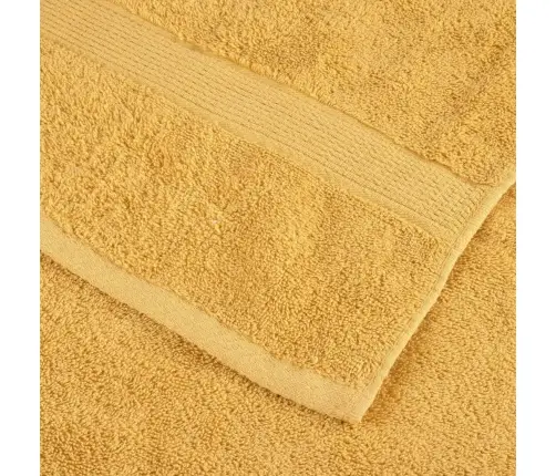 Vonios Rankšluosčiai Solund, 4Vnt., Auksiniai 100X150Cm 600G/M²