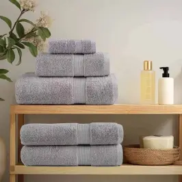 Mazgājamie Dvieļi Solund 10 Pcs Pelēka Kokvilna Vidaxl