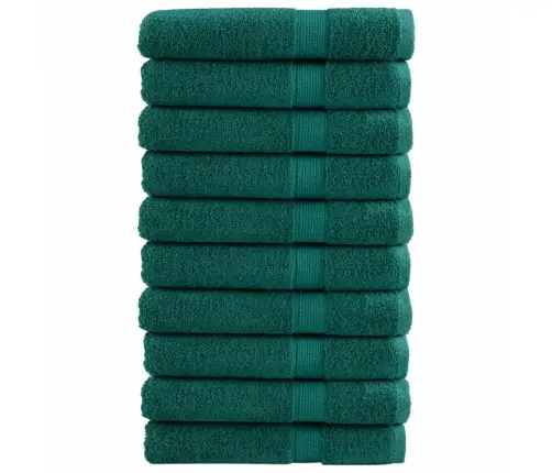 Dvieļi Solund, 10 Gab., Zaļi, 100X200 Cm, 600 Gsm Vidaxl