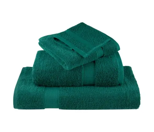 Dvieļi Solund, 10 Gab., Zaļi, 100X200 Cm, 600 Gsm Vidaxl