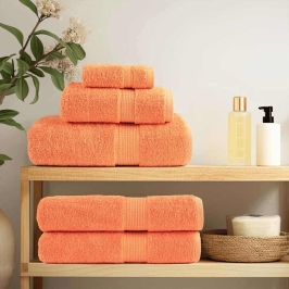 Mazgājamie Dvieļi Solund 10 Pcs Oranža Kokvilna Vidaxl