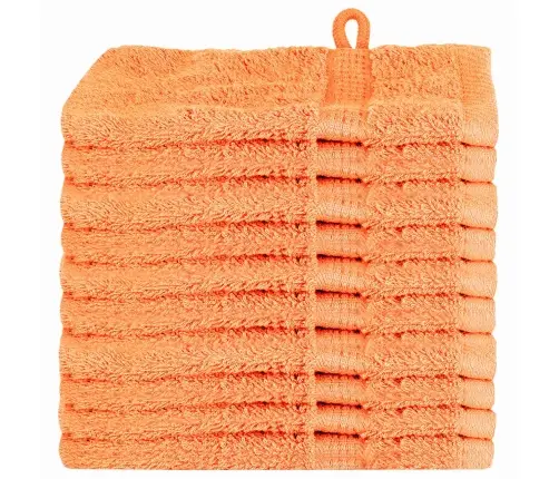 Mazgāšanas Dvieļi 10 Pcs Oranža 15 X 21 Cm Kokvilna Vidaxl