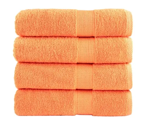 Dušas Dvieļi Solund, 4 Gab., Oranži, 70X140 Cm, 600 Gsm Vidaxl