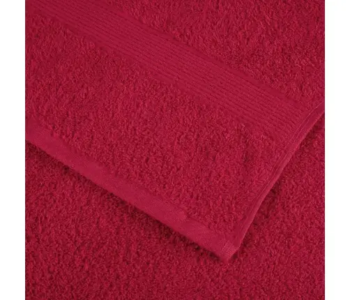 Pirts Dvieļi Solund, 4 Gab., Sarkani, 80X200 Cm, 600 Gsm Vidaxl