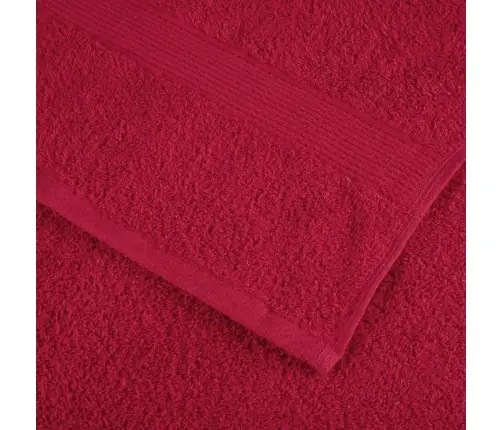 Pirts Dvieļi Solund, 10 Gab., Sarkani, 80X200 Cm, 600 Gsm Vidaxl