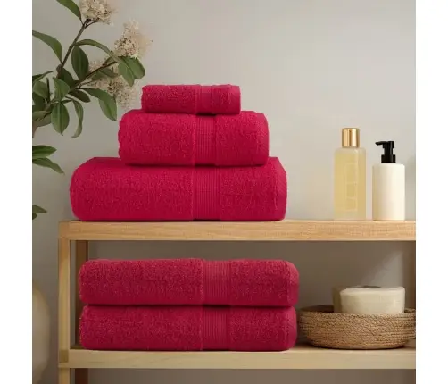 Rätikud Solund 4 Tk, Punane, 100X200 cm 600 Gsm