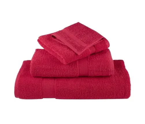 Rätikud Solund 4 Tk, Punane, 100X200 cm 600 Gsm