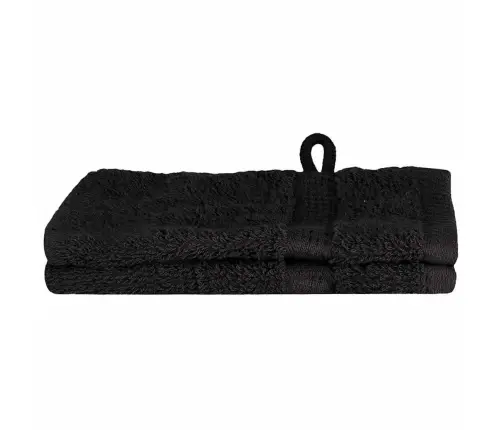 Svečių Rankšluostis Solund Juoda Medvilnė