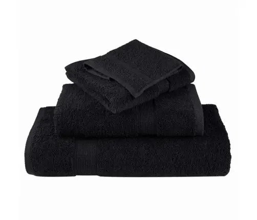 Mazgāšanas Dvieļi 4 Pcs Melna 15 X 21 Cm Kokvilna Vidaxl