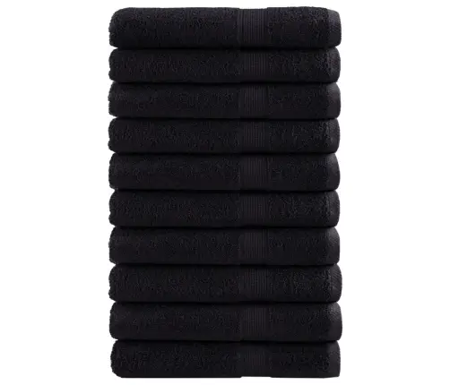 Pirties Rankšluosčiai Solund, 10Vnt., Juodi, 80X200cm 600G/M²