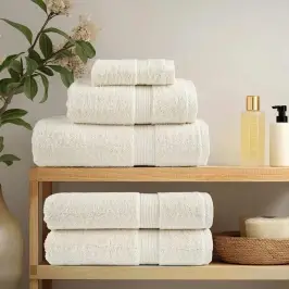 Mazgājamie Dvieļi Solund 4 Pcs Krēmkrāsa Kokvilna Vidaxl