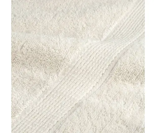 Pirties Rankšluosčiai Solund, 4Vnt., Kreminiai 80X200Cm 600G/M²