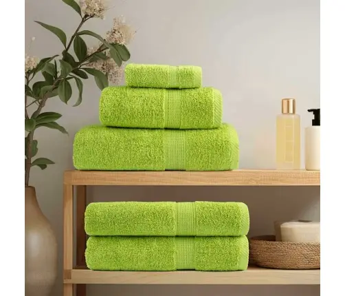 Mazgāšanas Dvieļi 4 Pcs Ābolu Zaļš 15 X 21 Cm Kokvilna Vidaxl