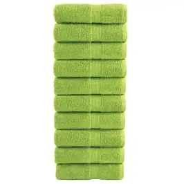 Premium-Klassi Pesurätikud Solund 10 Tk Õunarohelised 30 X 30 Cm 600 G/M²