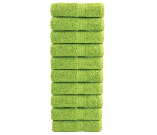 Premium-Klassi Pesurätikud Solund 10 Tk Õunarohelised 30 X 30 Cm 600 G/M²