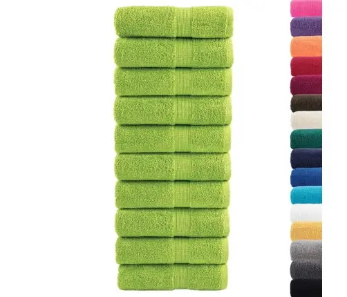 Premium-Klassi Pesurätikud Solund 10 Tk Õunarohelised 30 X 30 Cm 600 G/M²