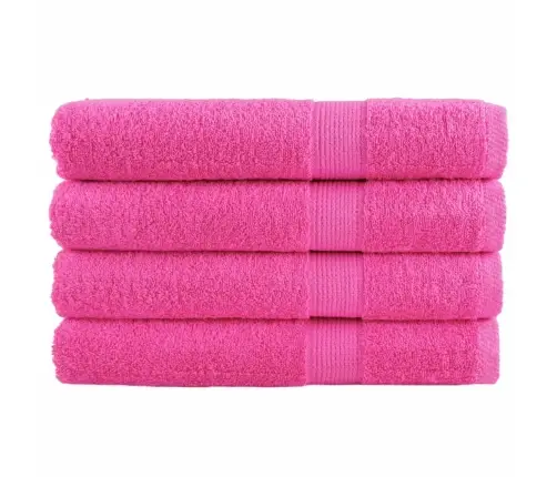 Dvieļi Solund, 4 Gab., Rozā, 100X200 Cm, 600 Gsm Vidaxl