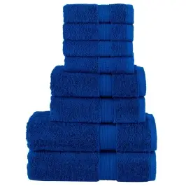 Dvieļu Komplekts Solund, 8 Gab., Zili, 600 Gsm Vidaxl