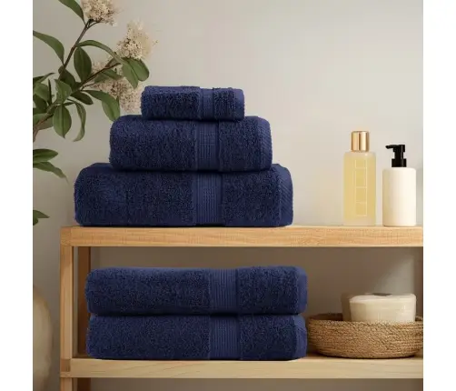 Rankšluosčių Rinkinys Solund, 8Vnt., Tamsiai Mėlyni, 600G/M²