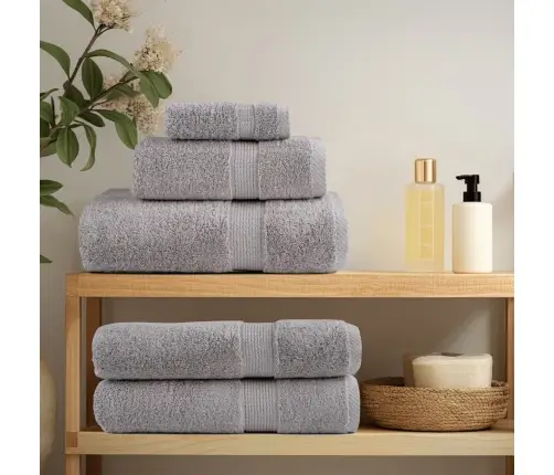 Dvieļu Komplekts Solund, 8 Gab., Pelēki, 600 Gsm Vidaxl