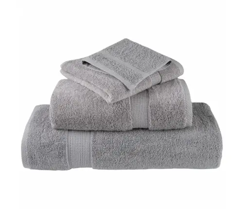 Dvieļu Komplekts Solund, 8 Gab., Pelēki, 600 Gsm Vidaxl