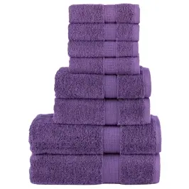Dvieļu Komplekts Solund, 8 Gab., Violeti, 600 Gsm Vidaxl