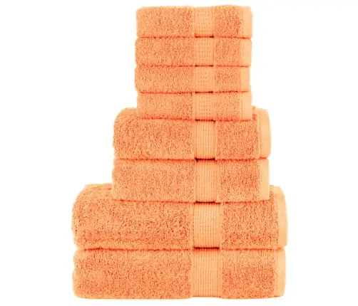 Dvieļu Komplekts Solund, 8 Gab., Oranži, 600 Gsm Vidaxl