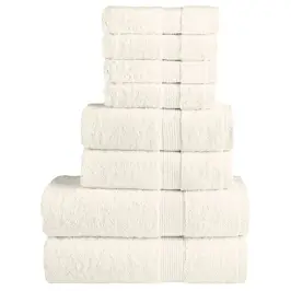 Dvieļu Komplekts Solund, 8 Gab., Krēmkrāsa, 600 Gsm Vidaxl
