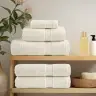 Dvieļu Komplekts Solund, 8 Gab., Krēmkrāsa, 600 Gsm Vidaxl