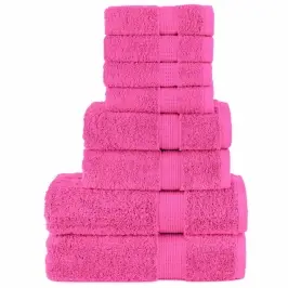 Dvieļu Komplekts Solund, 8 Gab., Rozā, 600 Gsm Vidaxl