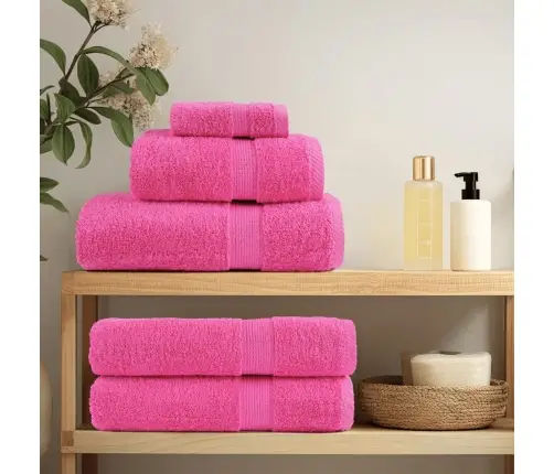 Dvieļu Komplekts Solund, 8 Gab., Rozā, 600 Gsm Vidaxl