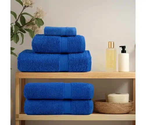 Rankšluosčių Rinkinys Solund, 6Vnt., Mėlyni, 600G/M²