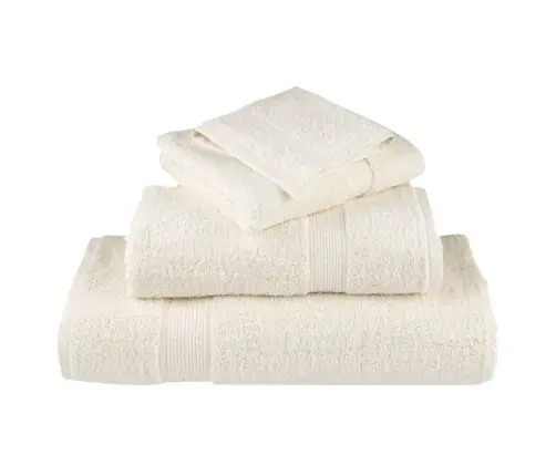 Dvieļu Komplekts Solund, 6 Gab., Krēmkrāsa, 600 Gsm Vidaxl Dvieļu Komplekts Solund, 6 Gab., Krēmkrāsa, 600 Gsm Vidaxl