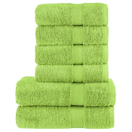 6-Osaline Rätikute Komplekt Solund, Õunaroheline, 600 Gsm