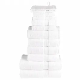 Dvieļu Komplekts Solund, 12 Gab., Balti, 600 Gsm Vidaxl