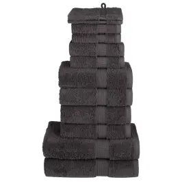 Dvieļu Komplekts Solund, 12 Gab., Antracītpelēki, 600 Gsm Vidaxl