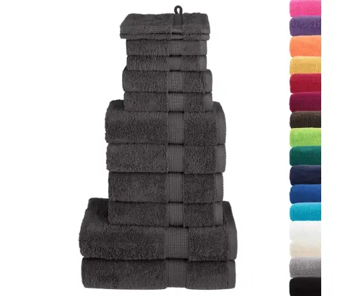 12-Osaline Rätikute Komplekt Solund, Antratsiit, 600 Gsm 12-Osaline Rätikute Komplekt Solund, Antratsiit, 600 Gsm