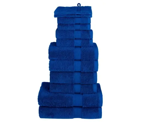 Dvieļu Komplekts Solund, 12 Gab., Zili, 600 Gsm Vidaxl Dvieļu Komplekts Solund, 12 Gab., Zili, 600 Gsm Vidaxl