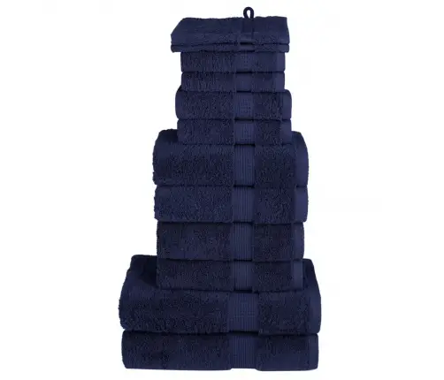 Rankšluosčių Rinkinys Solund, 12Vnt., Tamsiai Mėlyni, 600G/M²