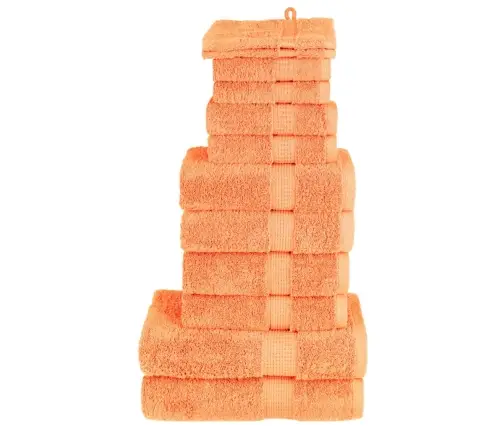 Dvieļu Komplekts Solund, 12 Gab., Oranži, 600 Gsm Vidaxl