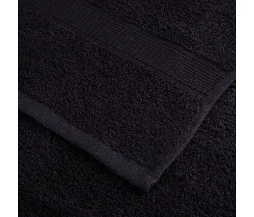 Dvieļu Komplekts Solund, 12 Gab., Melni, 600 Gsm Vidaxl