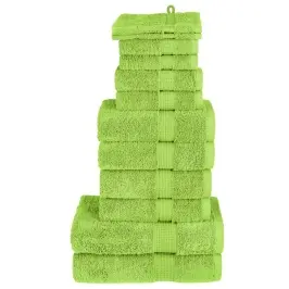 Dvieļu Komplekts Solund, 12 Gab., Zaļi, 600 Gsm Vidaxl
