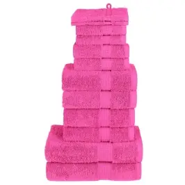 Dvieļu Komplekts Solund, 12 Gab., Rozā, 600 Gsm Vidaxl