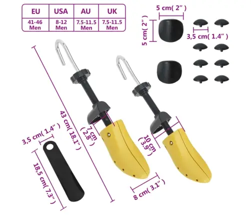 Batų Pratempikliai Su Šaukštu, Geltoni, Plastikas, Eu 41–46