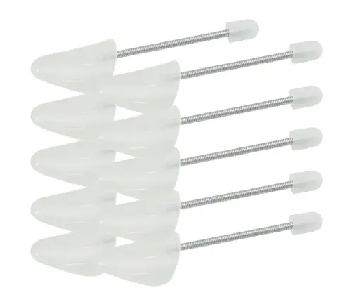 Apavu Turētāji, 5 Pāriem, Balti, Eu 38-44, Plastmasa Vidaxl