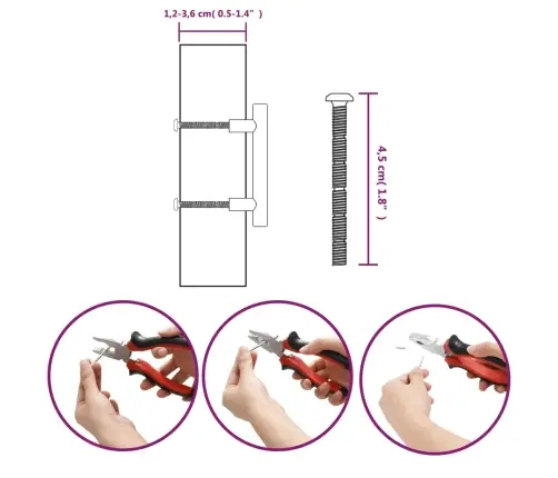 Kapi Käepidemed 20 Tk, Hõbedane, 64 Mm, Roostevaba Teras