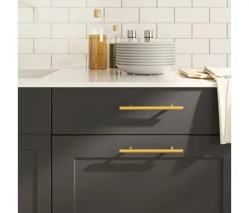 Kapi Käepidemed 20 Tk, Kuldne, 128 Mm, Roostevaba Teras